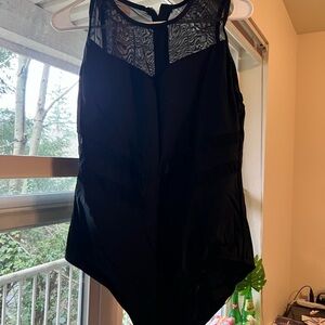 Black Sheer Bodysuit